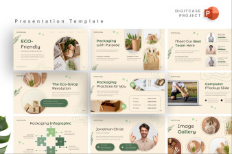 Aesthetic Eco Friendly Packagings PowerPoint Template